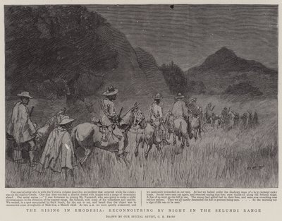 De Opstand in Rhodesië, Verkenning bij Nacht in de Selundi Range door Charles Edwin Fripp